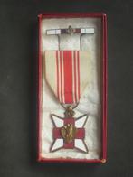 Médaille émaillée Croix-rouge don de sang et rappel en étui, Collections, Autres, Envoi, Ruban, Médaille ou Ailes