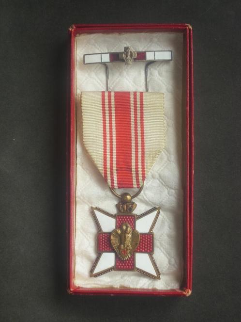 Médaille émaillée Croix-rouge don de sang et rappel en étui, Collections, Objets militaires | Seconde Guerre mondiale, Autres
