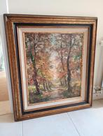 Schilderij met herfst landschap, Antiek en Kunst, Kunst | Schilderijen | Klassiek, Ophalen