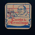 Cuvée de l’Ermitage sous-bock bierviltje bierdeckel coaster, Enlèvement ou Envoi, Sous-bock
