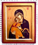 Handgeschilderde icoon „Madonna Vladimir”, Antiek en Kunst, Antiek | Religieuze voorwerpen, Ophalen of Verzenden
