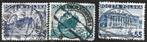 3 Postzegels Polen 1935 Bezienswaardigheden, Ophalen of Verzenden, Polen, Gestempeld