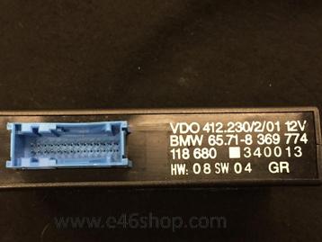 Cruise Controle module BMW E46 OEM 8369774 beschikbaar voor biedingen