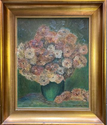 Mooie schilderij met oliverf van J Bisschop 1970, Enlèvement