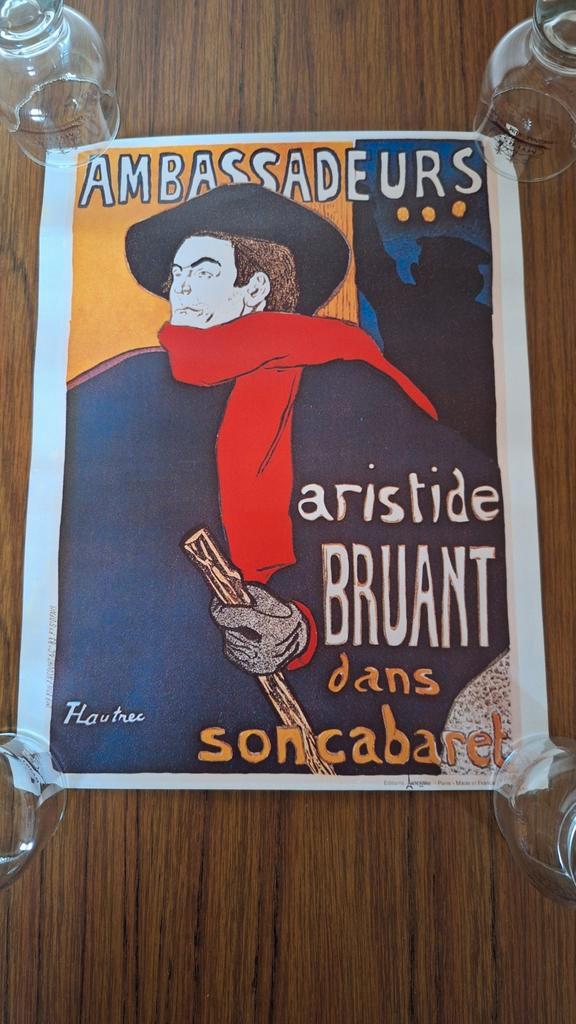 Toulouse Lautrec Ambassadeurs Aristide Bruant, Verzamelen, Merken en Reclamevoorwerpen, Zo goed als nieuw, Overige typen, Ophalen of Verzenden