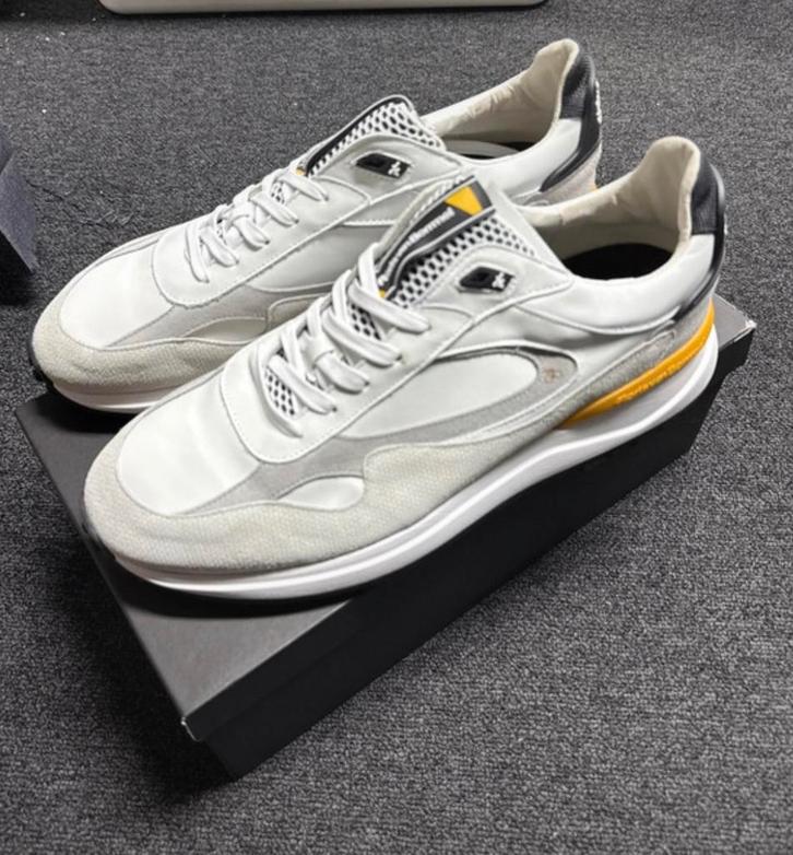 Floris van Bommel sneakers maat 10 / 44 nieuw in doos, Vêtements | Hommes, Chaussures, Neuf, Baskets, Blanc, Enlèvement ou Envoi