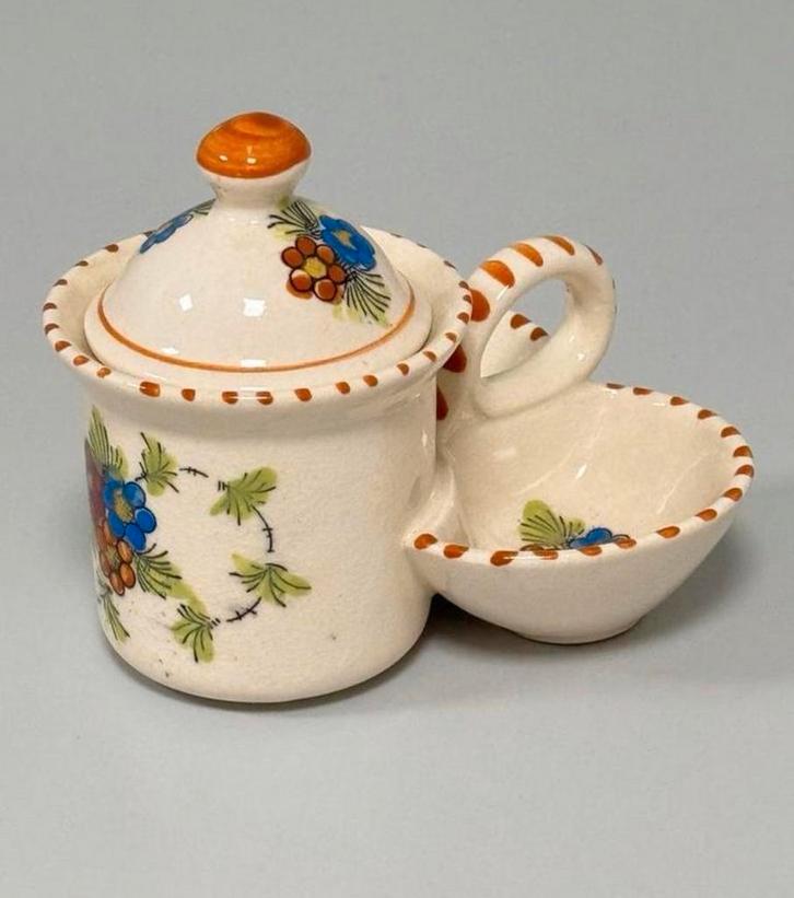 Rare pot de confiture ou de miel vintage ancien en céramique, Antiquités & Art, Antiquités | Services (vaisselle) pièces, Enlèvement ou Envoi