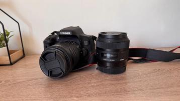 CANON EOS 750D + kit lens & Prime lens disponible aux enchères