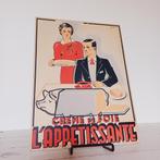 Oude kartonnen reclamelevercrème L'Appetitissante, Ophalen of Verzenden, Zo goed als nieuw, Verpakking