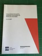 Taal en maatschappij S. Lavaert (ongebruikt), Ophalen of Verzenden, Zo goed als nieuw, Hoger Onderwijs, Sonja Lavaert