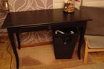 sidetafel-bureautafel: zwart, Ophalen, Zwart, Zo goed als nieuw, Rechthoekig
