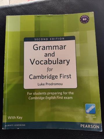 Grammar and Vocabulary for Cambridge First