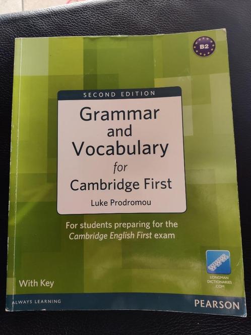 Grammar and Vocabulary for Cambridge First, Livres, Livres scolaires, Comme neuf, Anglais, Autres niveaux, Enlèvement ou Envoi