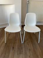 IKEA LEIFARNE-stoelen in wit plastic, Ophalen, Zo goed als nieuw, Wit