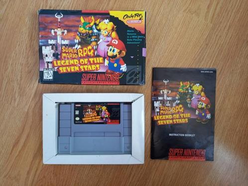 Super Mario RPG complete in box (CIB) voor de SNES, Games en Spelcomputers, Games | Nintendo Super NES, Zo goed als nieuw, Role Playing Game (Rpg)