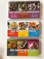 Menus chevalets - 3x 25 fiches (in het Frans) x3, Ophalen of Verzenden, Zo goed als nieuw, Frankrijk, Hoofdgerechten