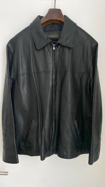 Zwarte leren jas voor heren, Kleding | Dames, Maat 42/44 (L), Ophalen of Verzenden, Zo goed als nieuw, Zara