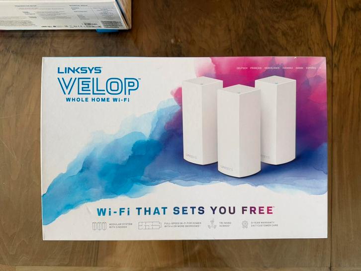 Linksys Velop Mesh Wifi - WHW0303 (2 nodes), Computers en Software, WiFi-versterkers, Zo goed als nieuw, Ophalen