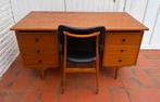 Vintage Scandinavisch minimalistisch bureau, Huis en Inrichting, Bureaus, Ophalen, Gebruikt, Bureau
