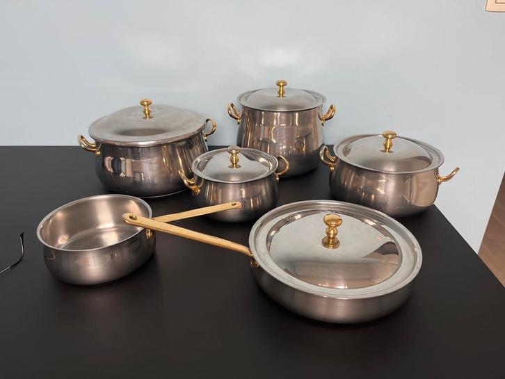 Lot de casseroles WMF Germany Cromargan, Huis en Inrichting, Keuken | Potten en Pannen, Gebruikt, Inox, Ophalen