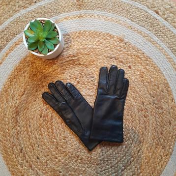 Gants vintage en cuir T. 7