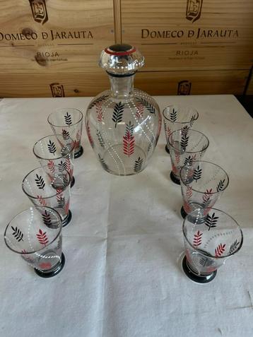 Carafe Art Déco à pois et brindilles, Enlèvement