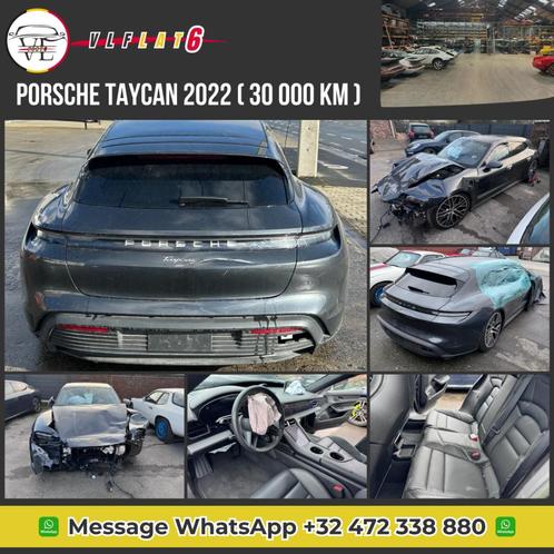 Porsche  Taycan 2022 30000km, Autos, Porsche, Entreprise, Achat, Taycan, Électrique, Break, 5 portes, Automatique, Noir, Noir