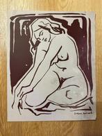 Maurice Van Essche - Zeefdruk portfolio Nude Study, Ophalen of Verzenden
