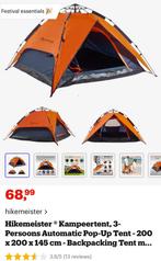 Pop op tent 3 personen, Caravans en Kamperen, Tenten, Ophalen