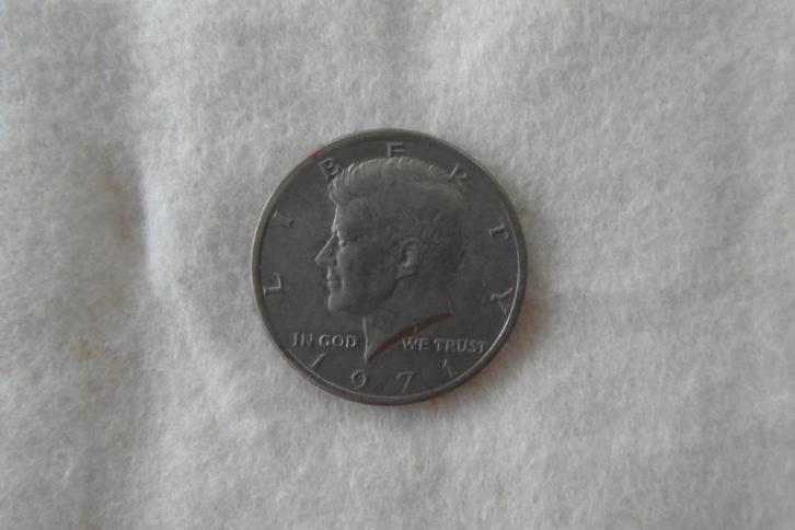 Pièce "Half Dollar" - J.F. Kennedy, Postzegels en Munten, Munten en Bankbiljetten | Verzamelingen, Munten, Ophalen of Verzenden