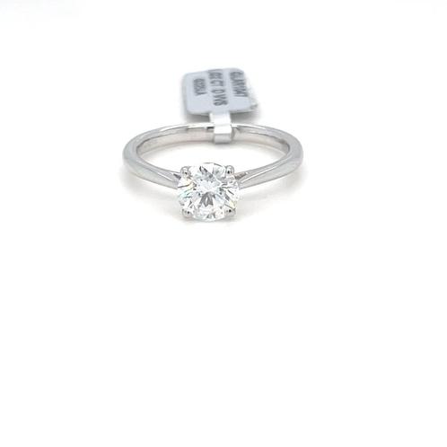 1.02 CT 4 PRONG SET BRILLIANT CUT SOLITAIRE DIAMOND RING, Bijoux, Sacs & Beauté, Bagues, Neuf, Femme ou Homme, 20 ou plus grands