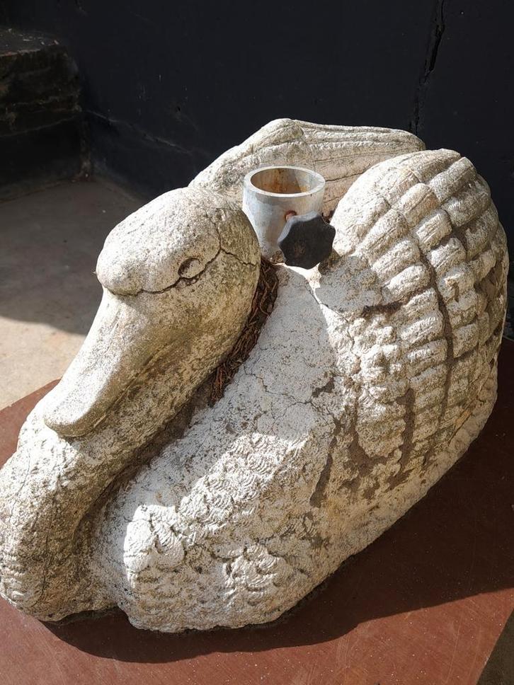 Decoratief betonnen zwaan, Tuin en Terras, Parasols, Parasolvoet, Ophalen