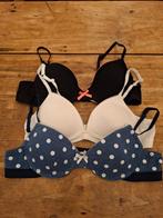 Set van 3 Hema Beha's Mt .90 AA, Kleding | Dames, Ondergoed en Lingerie, Hema, Ophalen of Verzenden, Blauw, BH