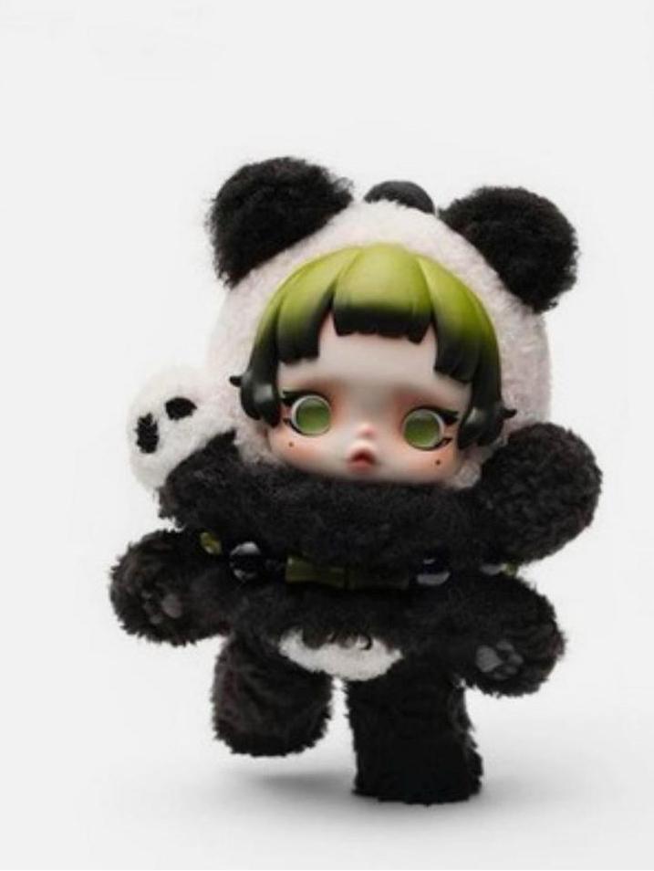 SKULLPANDA Lazy Panda POP MART original met QR code, Verzamelen, Poppetjes en Figuurtjes, Nieuw, Ophalen