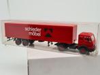 Mercedes vrachtwagen Schieder Meubels - Wiking 1/87, Hobby en Vrije tijd, Modelauto's | 1:87, Ophalen of Verzenden, Zo goed als nieuw