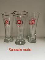 Speciale Aerts fluitglazen, 3 gouden randje, 2 zonder, Ophalen, Zo goed als nieuw, Glas of Glazen