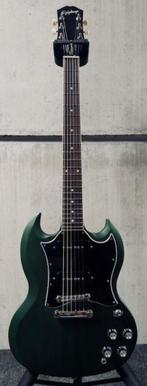 Epiphone SG Classic Worn P-90s Worn Iverness Green + Case, Ophalen of Verzenden, Zo goed als nieuw, Solid body, Epiphone