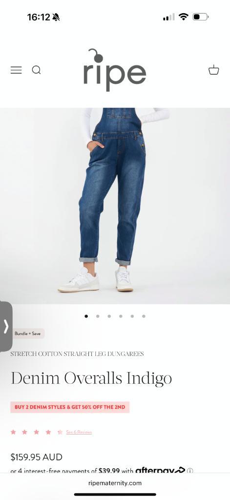 Zwangerschapssalopette - maat 46, Kleding | Dames, Zwangerschapskleding, Zo goed als nieuw, Overige typen, Maat 46/48 (XL) of groter