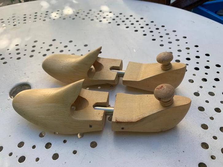 Witte klompen met houten bal, geleed, nr. 4, Kleding | Dames, Kledingrekken, Gebruikt, Verzenden