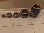 Lot de cinq pots en gré, Ophalen