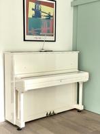Piano droit blanc Samick SU118, Musique & Instruments, Pianos, Brillant, Comme neuf, Enlèvement, Piano