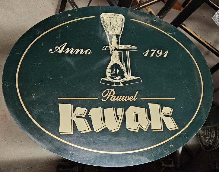 Pauwel Kwak publiciteitsbord
aluminum, Verzamelen, Biermerken, Zo goed als nieuw, Ophalen of Verzenden