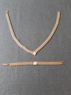 halsketting met bijpassende armband,mooi ensemble, Ophalen of Verzenden