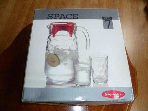 1 set inclusief 1 kan en 6 glazen, Huis en Inrichting, Keuken | Servies, Nieuw, Overige typen, Glas, Ophalen of Verzenden