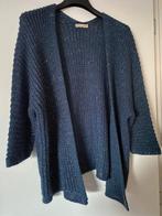 Blauwe, openhangende cardigan, Kleding | Dames, Ophalen of Verzenden, Zo goed als nieuw, Maat 42/44 (L)