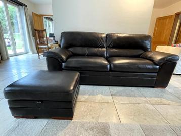 Brown leather sofa beschikbaar voor biedingen