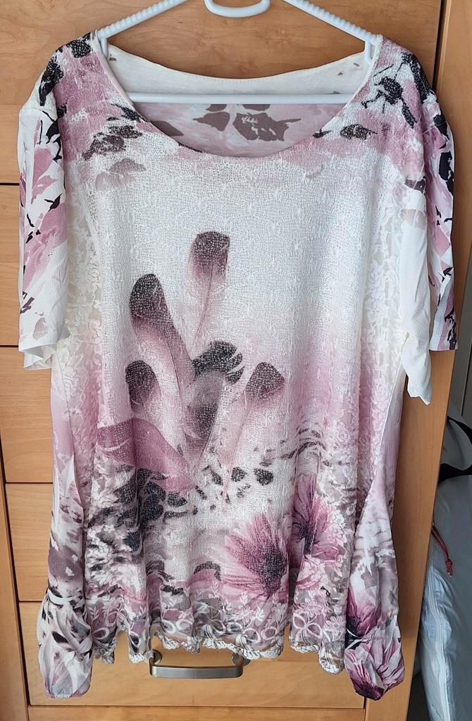 Chique en lichte jurk T.46, Kleding | Dames, Grote Maten, Zo goed als nieuw, Jurk, Ophalen of Verzenden