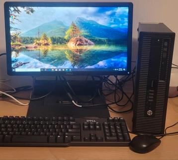 HP.PRODESK 600 G1 I5-4590 + 20" DELL MONITOR beschikbaar voor biedingen
