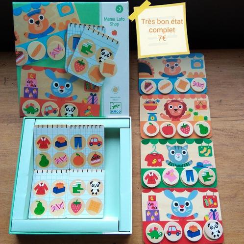 Djeco Memo loto shop, Kinderen en Baby's, Speelgoed | Houten speelgoed, Zo goed als nieuw, Ophalen of Verzenden