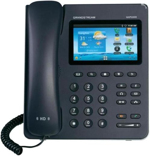 Grandstream GXP2200 Enterprise Media Phone for Android VoIP, Telecommunicatie, Datacommunicatie en VoIP, Zo goed als nieuw, Telefoon